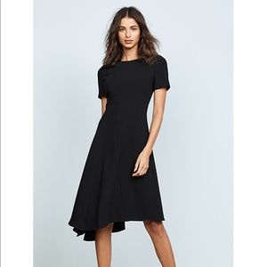 Black halo asymmetrical dress
